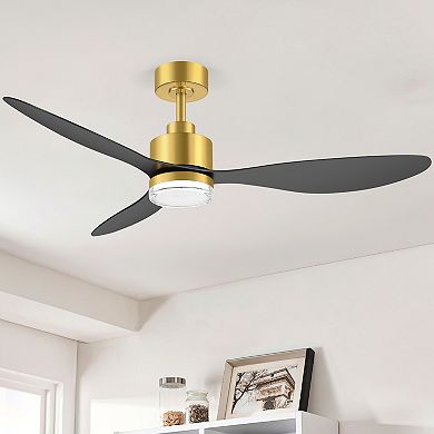 84-Inch Large Ceiling Fan with 8 ABS Blades, 3-Color Light, 6-Speed DC Motor, Remote with Timer
