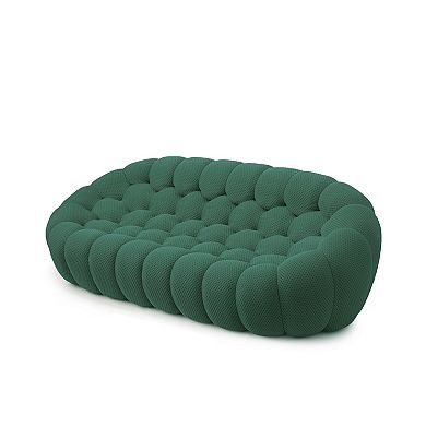 Bubble Couch,98'' Modern Curved Sofa, 3 Seater Morden Lazy Floor Sofa, Memory Foam Bean Bag