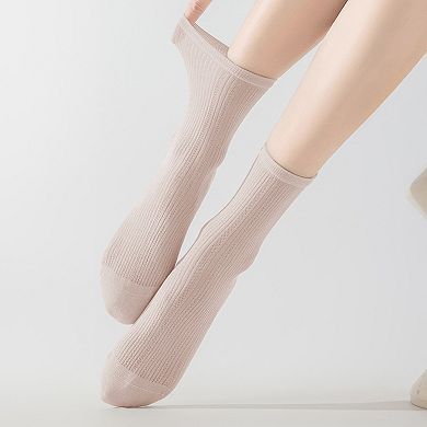 Women's Summer Ribbed Ankle Socks 6Pk