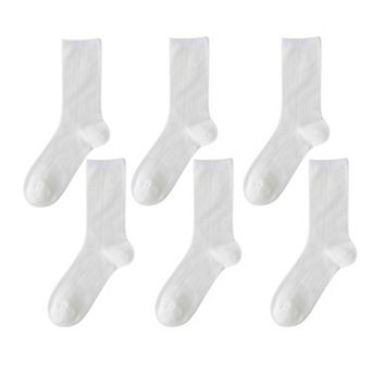 Women's Summer Ribbed Ankle Socks 6 pk