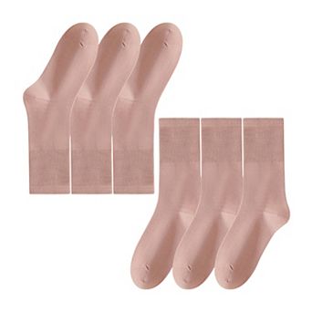 Women's Soft White Slouchy Ankle Socks 6 pk