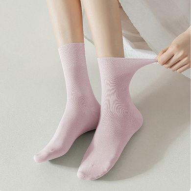 Women's Soft Solid Color Ankle Socks 6Pk