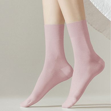Women's Soft Solid Color Ankle Socks 6Pk