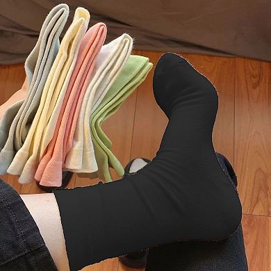 Women's Slouchy Ankle Socks Soft Solid Cotton for Casual Comfort 2 Pairs