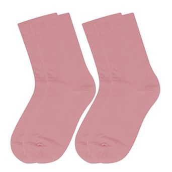 Women's Slouchy Ankle Socks Soft Solid Cotton for Casual Comfort 2 Pairs