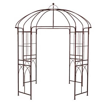 8.4 x 7 Feet Wide Birdcage Shape Garden Arbor