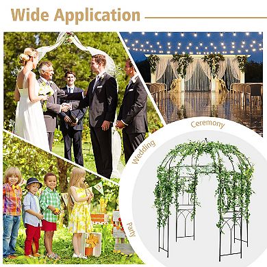 8.4 x 7 Feet Wide Birdcage Shape Garden Arbor