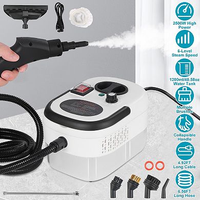 2500W Handheld Steamer Cleaner, High-Temp Multifunctional Steam Machine for Car & Home