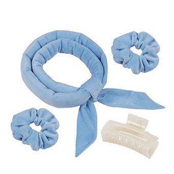 Plush Heatless Curling Headband Set with Scrunchies for Soft, Damage-Free Curls