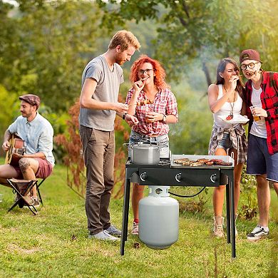225000 BTU Triple Burner Portable Propane Gas Stove