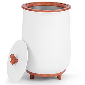 23L Large Bucket-Style Towel Warmer with Fragrance Disc Holder - Coffee