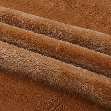 Kate Aurora Ultra Lux Oversized Heavyweight Pumpkin Spice Accent Throw Blanket