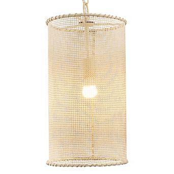 Parrot Uncle Farmhouse Mini Pendant Cylinder Rope Mesh Cage Kitchen Island Lights for Dining Room