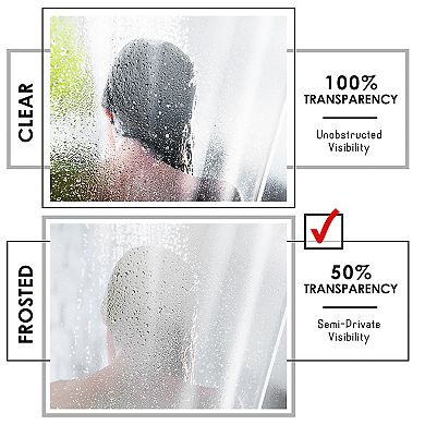 Clara Clark Shower Curtain Liner, Heavy Duty 5G Thick, Soap & Scum Resistant Shower Curtain Liner