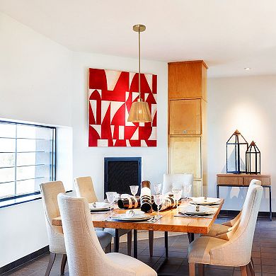 Parrot Uncle Bohemia Brown Paper Rope Cloche 1-Light Hanging Pendant Light