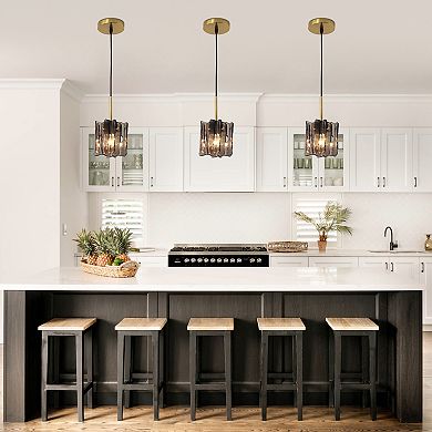 Parrot Uncle Modern 1-Light Glass Pendant Lights Island Fixture