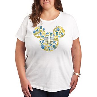 Plus Size Disney's Mickey Hanukkah Graphic Tee