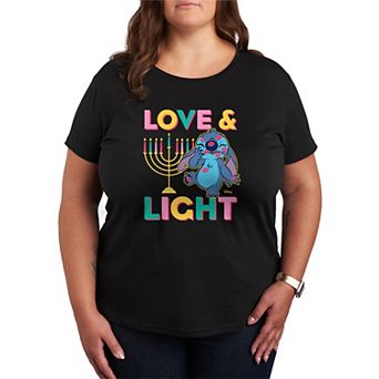 Plus Size Disney's Lilo & Stitch Love & Light Graphic Tee