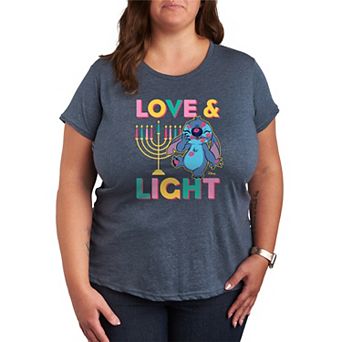 Plus Size Disney's Lilo & Stitch Love & Light Graphic Tee
