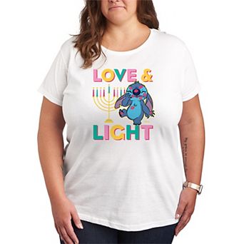 Plus Size Disney's Lilo & Stitch Love & Light Graphic Tee