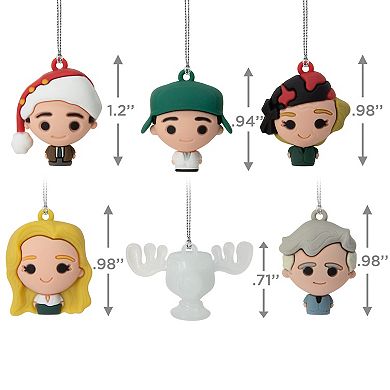 National Lampoon's Christmas Vacation Set of 6 Shatterproof Hallmark Mini Christmas Ornaments
