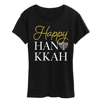 Women's Happy Hanukkah Graphic Tee