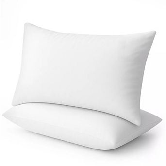 Luxury Down Alternative Bed Pillows - Cotton Sleeping Pillow for Back & Side Sleepers