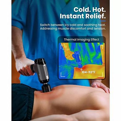 Bob And Brad T2 Pro Massage Gun with Heat and Cold Deep Tissue Percussion Massager Gun