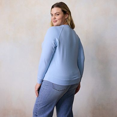 Plus Size LC Lauren Conrad Laguna Beach Surf Club Graphic Sweatshirt