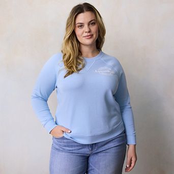 Plus Size LC Lauren Conrad Laguna Beach Surf Club Graphic Sweatshirt