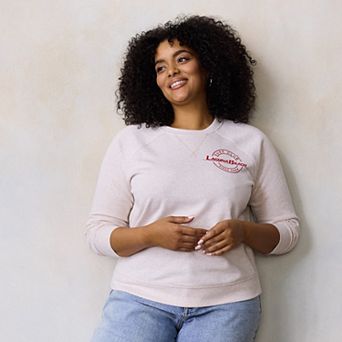 Plus Size LC Lauren Conrad Laguna Beach Surf Club Graphic Sweatshirt