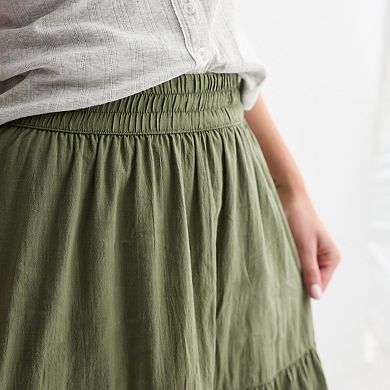 Juniors' SO® Crochet Maxi Skirt