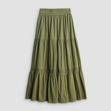 Juniors' SO® Crochet Maxi Skirt