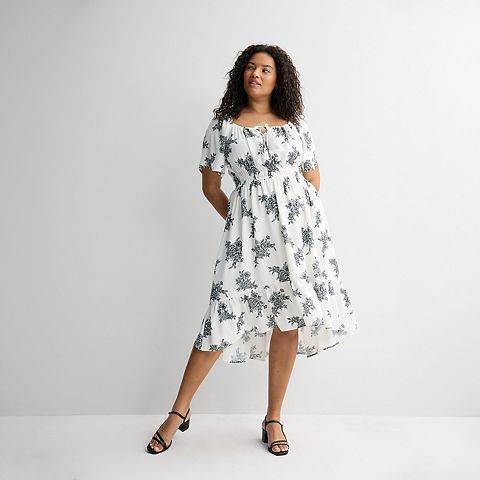 Женские платья Plus Juniors' Plus Size Mary & Mo Airflow Hi-Low Dress