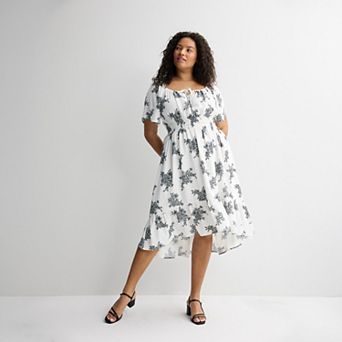 Juniors' Plus Size Mary & Mo Airflow Hi-Low Dress