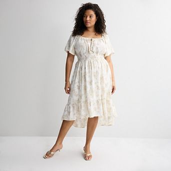Juniors' Plus Size Mary & Mo Airflow Hi-Low Dress