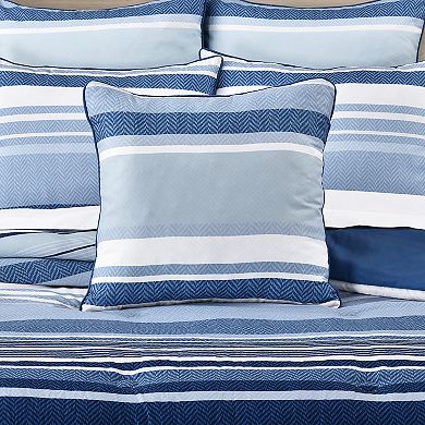 Royal Court 20" Square Decorative Throw Pillow with Herringbone Pattern