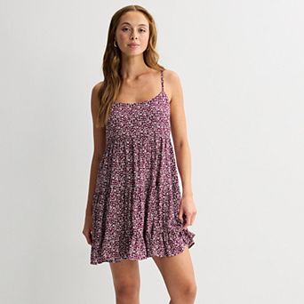 Juniors' SO® Tiered Mini Dress