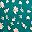 Teal Pink Floral