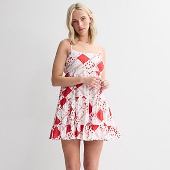Juniors' SO® Tiered Mini Dress