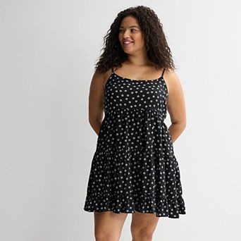 Juniors' Plus Size SO® Tiered Mini Dress