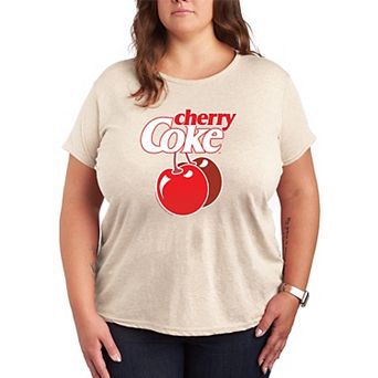 Plus Size Cherry Coke Logo Graphic Tee