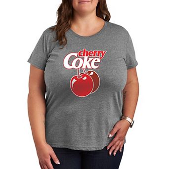 Plus Size Cherry Coke Logo Graphic Tee