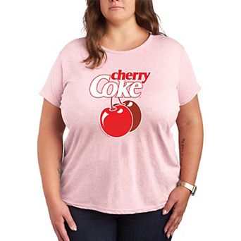 Plus Size Cherry Coke Logo Graphic Tee