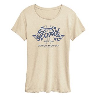 Women's Ford Since 1903 Racing Flags Graphic Tee