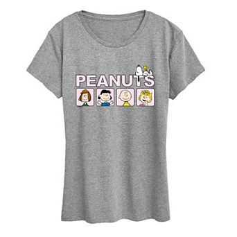 Women's Peanuts Crew Blocks Graphic Tee