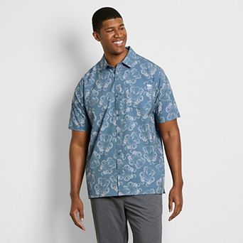 Big & Tall Hurley Short Sleeve Stretch Woven Shirt