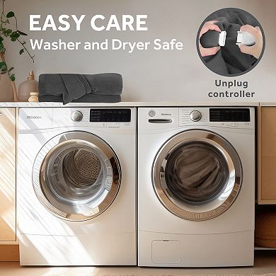 Sunbeam Electric Heated Fleece Throw Blanket