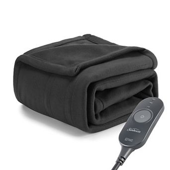 Sunbeam Electric Heated Fleece Throw Blanket