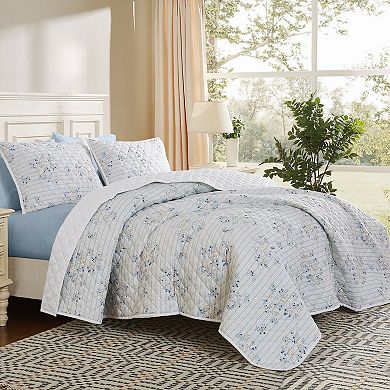 Cottage Classics Emma Floral Quilt Set with Shams
